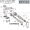 Bristan Claret Wall Mounted Basin Mixer Whit Chrome Tap Spares